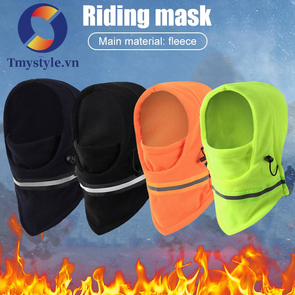 Mũ Balaclava Lót Lông Cừu Giữ Ấm Thời Trang Mùa Đông Cho Nam Và Nữ
