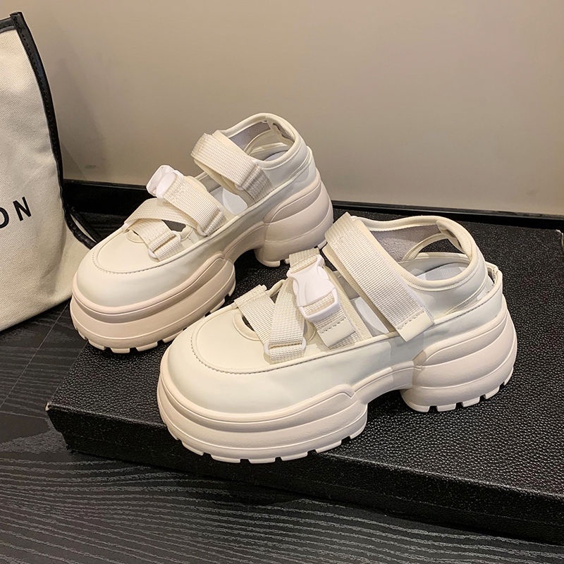 FEIJIANU dép sandal nữ giày sandal nữ dép đế cao đi biển Thoải Mái Xinh Xắn  26Z230614