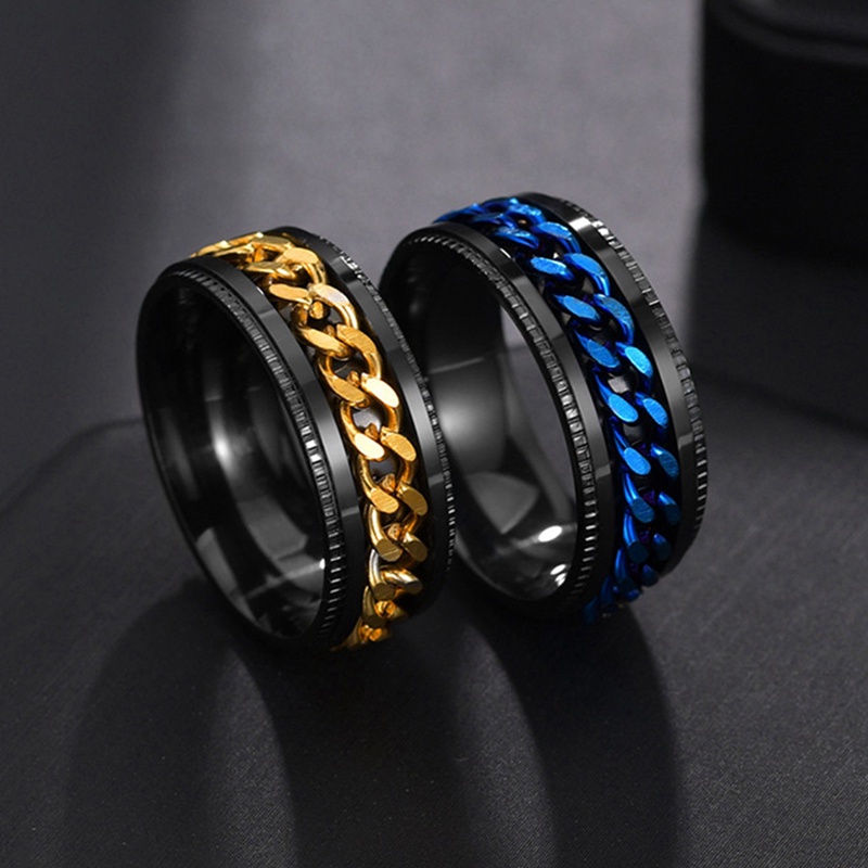 Ygt Mới Nhẫn Xoay Bằng Thép Không Gỉ Có Thể Xoay Giúp Giảm Căng Thẳng