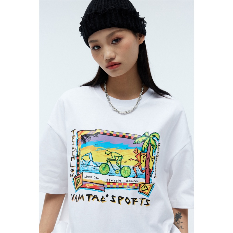 Áo Thun Tay Ngắn VAM-Ac88-2023 Thời Trang Xuân Hè Chất Lượng Cao