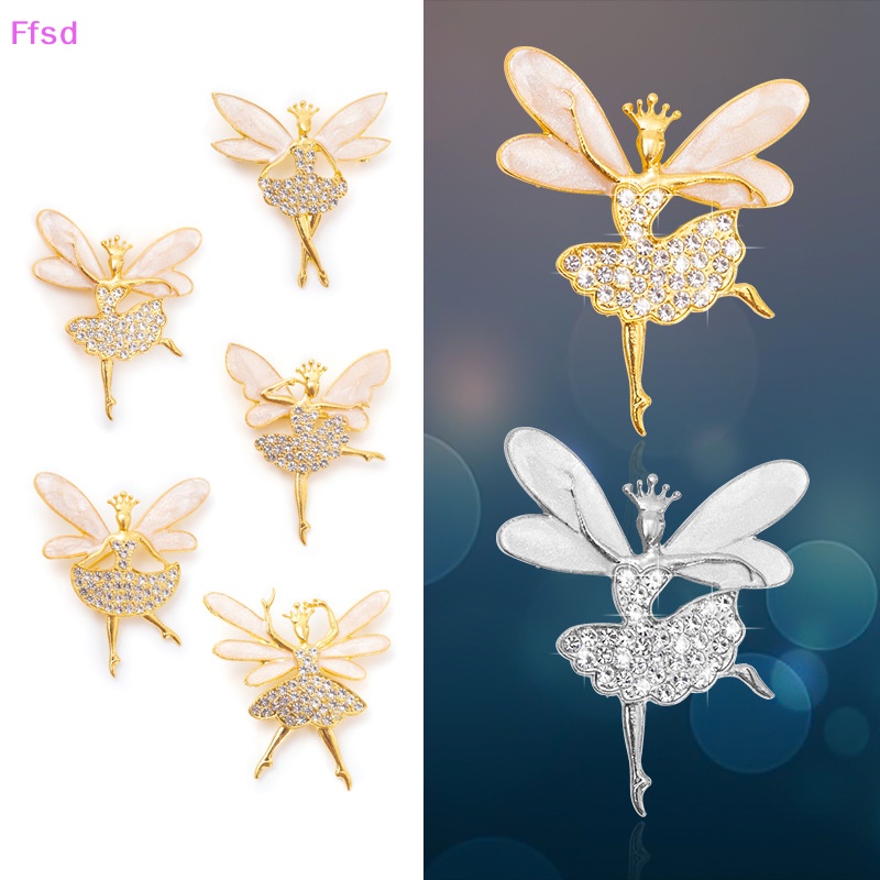 {Ffsd} Ghim Cài Áo Hình Cô Gái Múa Ba Lê Đính Đá Sáng Tạo Đẹp Mắt Cho Nữ