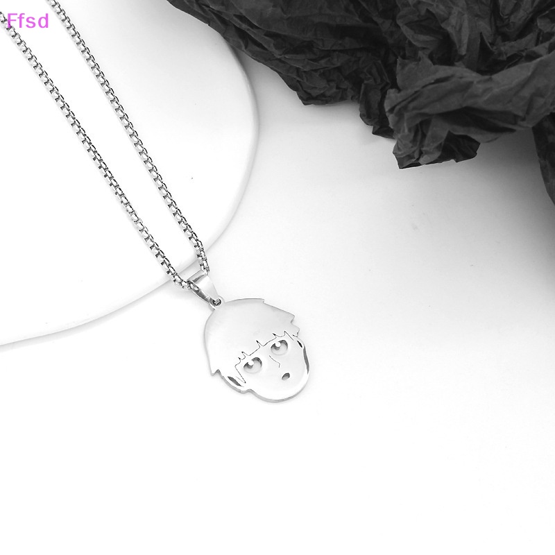 {Ffsd} Vòng cổ Bằng Thép Titan 100 Mặt Hình Mob Shigen Dimple Anime Mob Psycho Làm Quà Tặng Cho Cặp Đôi