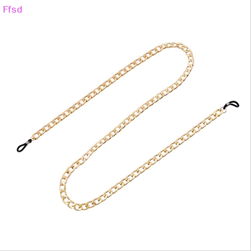 Dây Xích Đeo Mắt Kính Màu Vàng Phong Cách Hip Hop