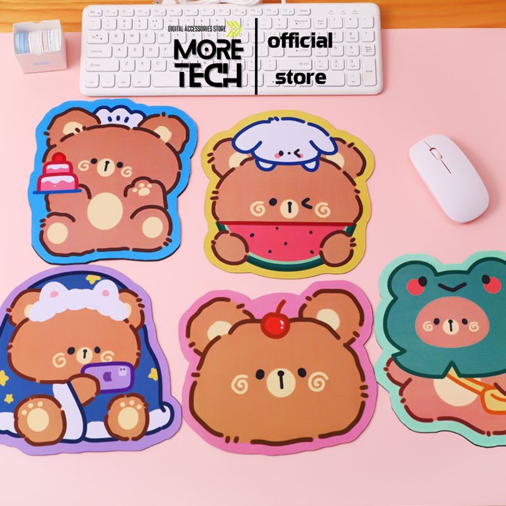 Miếng Lót Chuột Máy Tính Chống Trượt Kiểu Dáng Hình Dễ Thương Văn Phòng Sinh Viên Chất Liệu Silicon Mềm Chống Thấm Nước