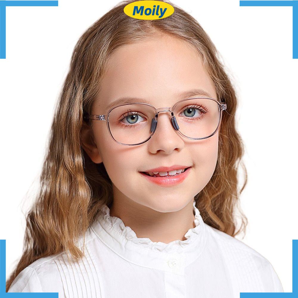 MOILYVN Mắt Kính TR90 Siêu Nhẹ Thoải Mái Chống Ánh Sáng Xanh Bảo Vệ Mắt Cho Bé