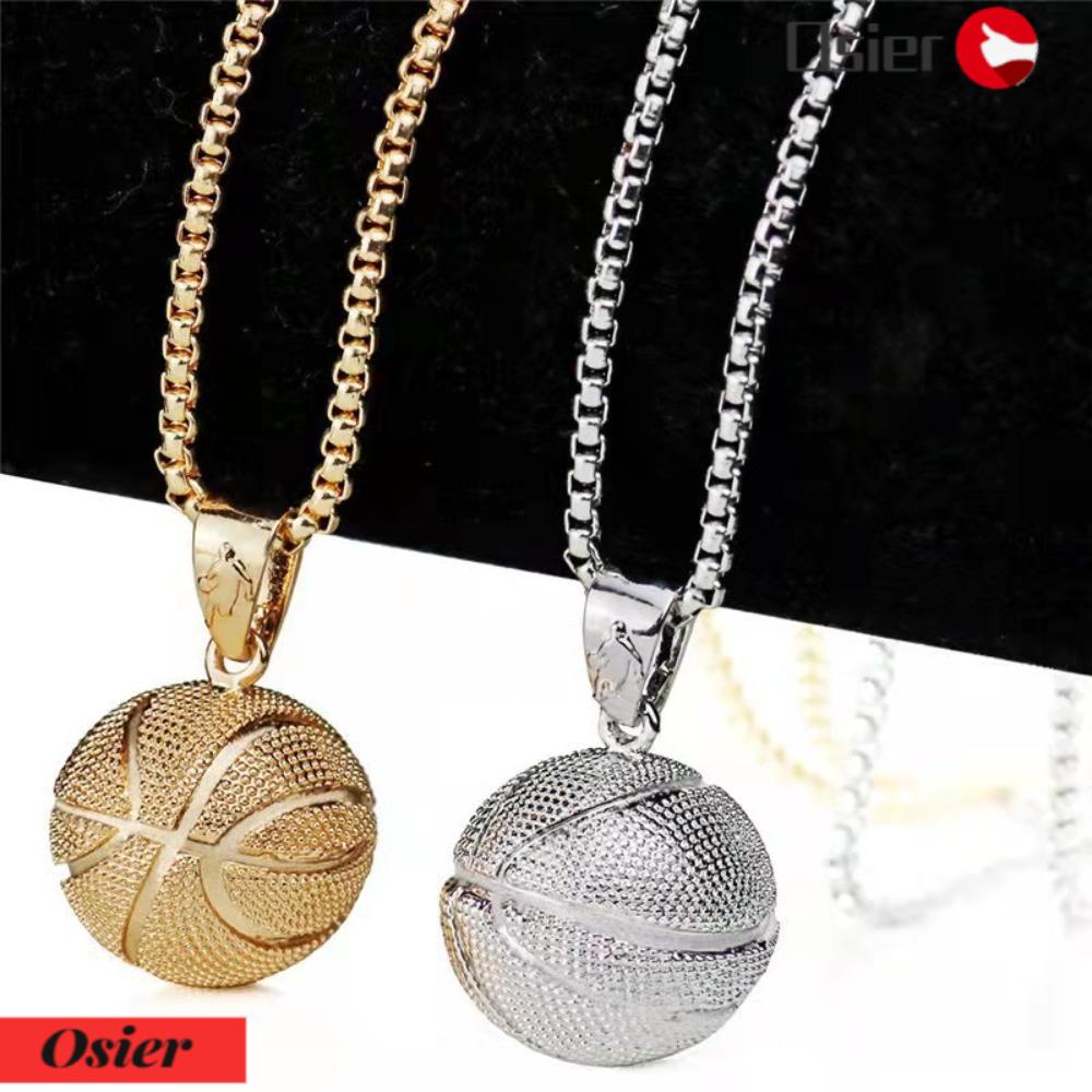 OSIER1 Vòng cổ Thời Trang Mặt Quả Bóng Rổ Chất Lượng Cao Cho Nữ