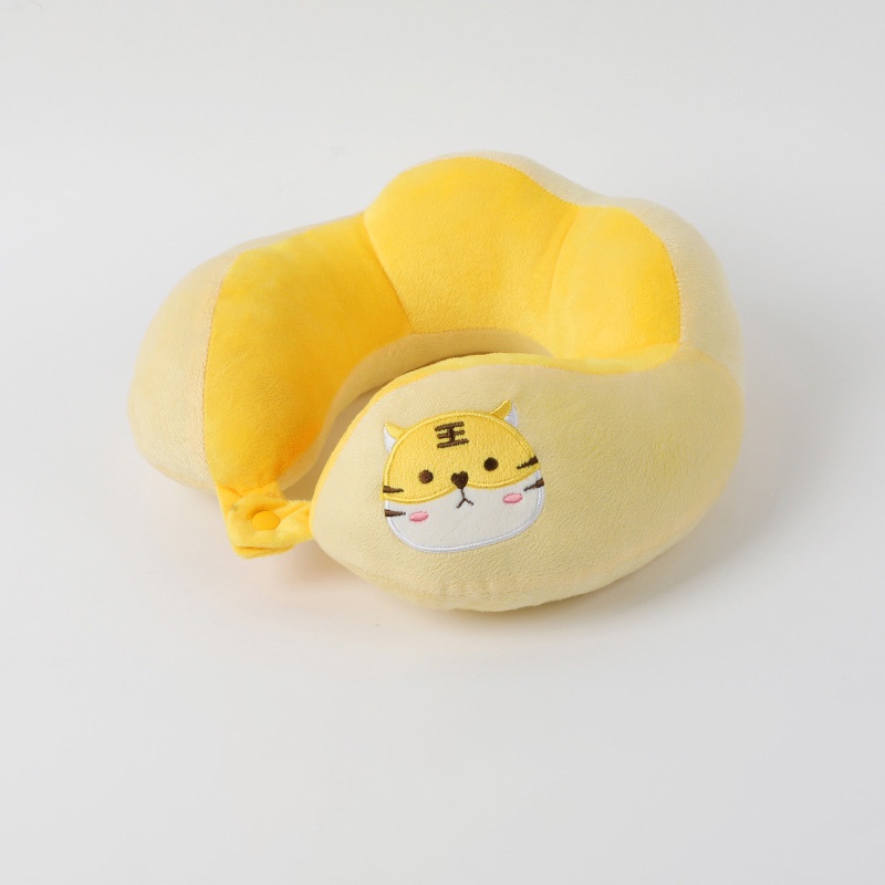 Gối Kê Cổ Hình Chữ u Bằng cotton PP In Họa Tiết Hoạt Hình Dễ Thương