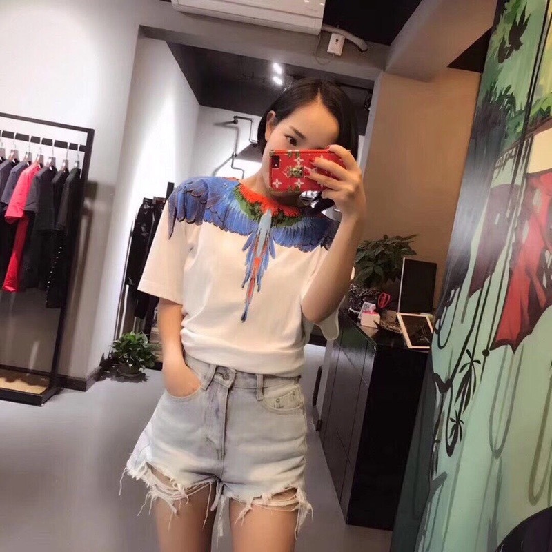 Ma-rc-lo- BEL-ONG Áo Thun Tay Ngắn Thời Trang Đường Phố Chất Lượng Cao