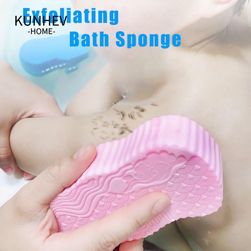 KUNHEV Bông Tắm Bằng Bọt Biển Tẩy Tế Bào Chết Tiện Dụng