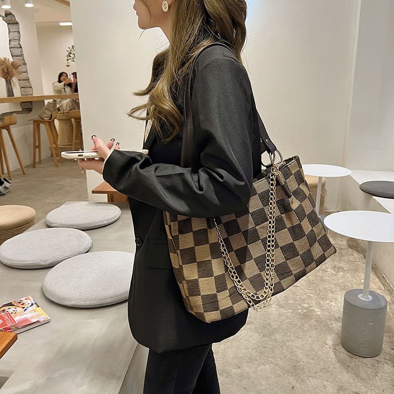 Túi Xách Canvas Sức Chứa Lớn Kiểu Dáng Đơn Giản Thời Trang Dành Cho Nữ