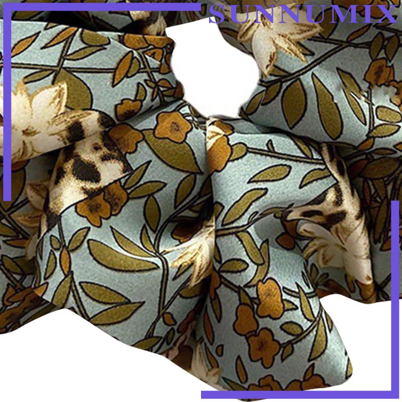 Dây Cột Tóc Scrunchies In Họa Tiết Hoa Phong Cách Bohemian Tinh Tế Thời Trang Cho Nữ