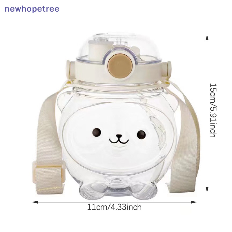 Bình Nước 1L Bằng Nhựa Hình Gấu Dễ Thương Cho Bé