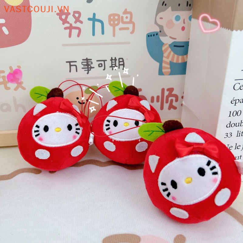 SANRIO Móc Khóa Hình Mèo Hello Kitty Nhồi Bông Đáng Yêu