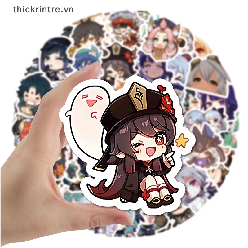 Bộ 60 Miếng Dán Trang Trí Tủ Lạnh Chống Thấm Nước Họa Tiết Hoạt Hình Graffiti Sáng Tạo