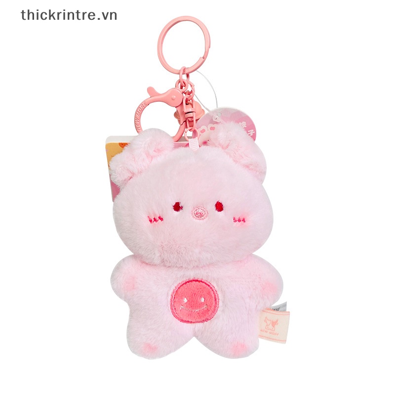 Móc Khóa Hình Em Bé Mặt Cười Nhồi Bông Đáng Yêu