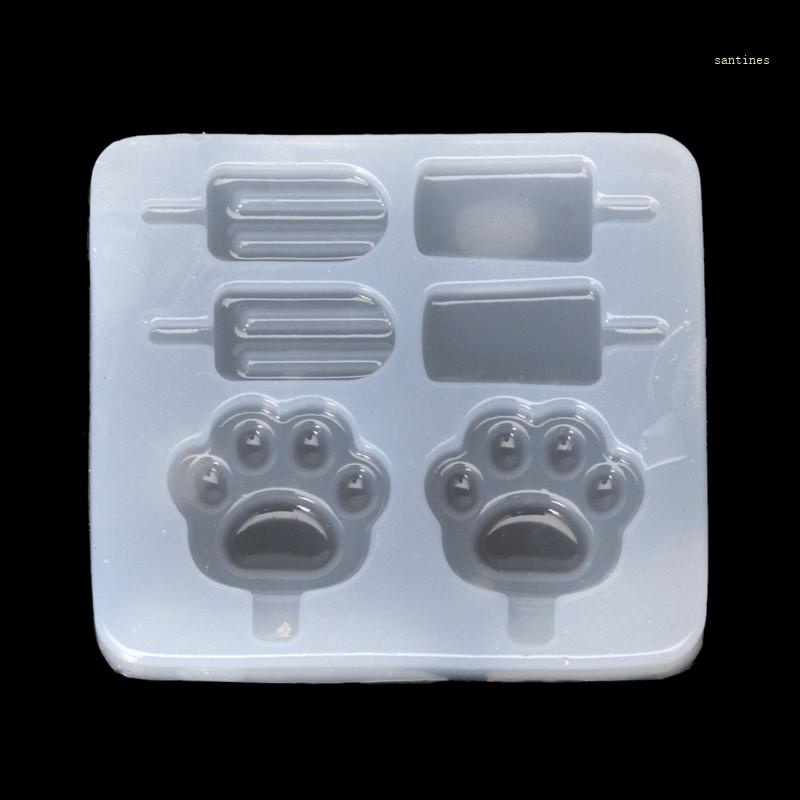 Khuôn Silicone Làm Mặt Trang Sức Hình Dấu Chân Mèo