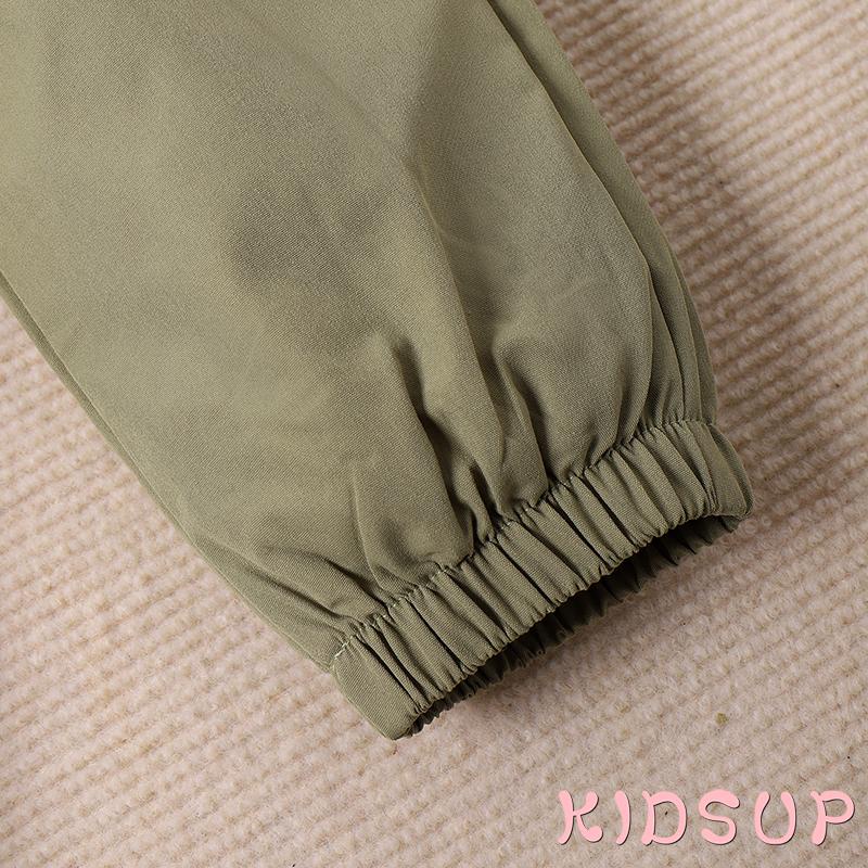 Set Đồ Mùa Hè 2 Món Gồm Áo Ba Lỗ Cổ Tròn In Chữ + Quần In Họa Tiết Kèm Thắt Lưng Cho Bé Trai / Gái