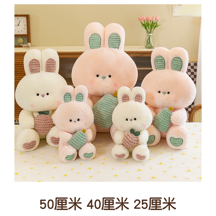 Thú Nhồi Bông Hình Thỏ Đáng Yêu Mềm Mại