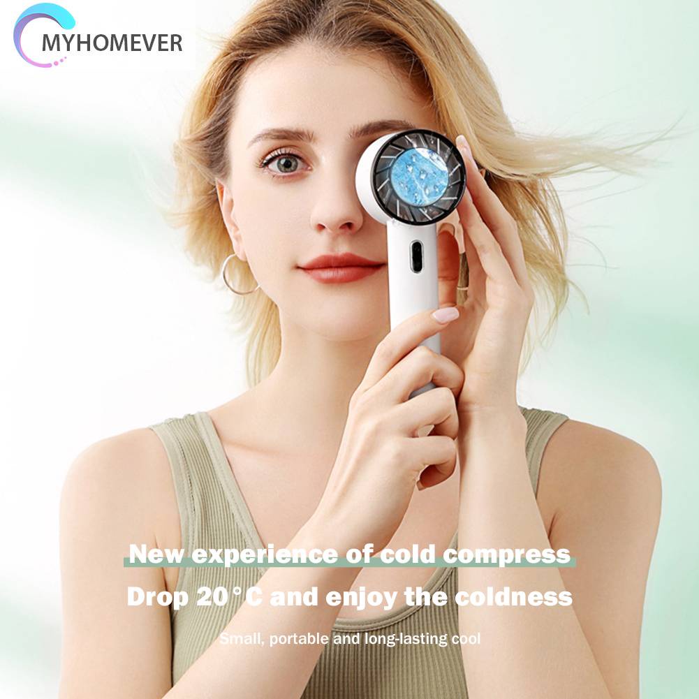 Quạt Mini Cầm Tay Kèm Đế Sạc USB Tiện Dụng Mang Theo Du Lịch Cắm Trại