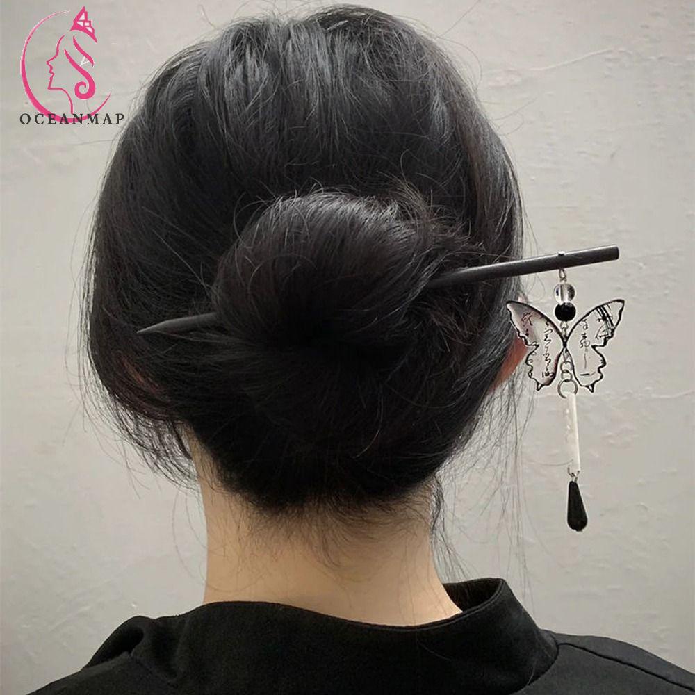 OCEANMAP Trâm Cài Tóc Phối Tua Rua Phong Cách Trung Hoa Cổ Điển Cho Nữ