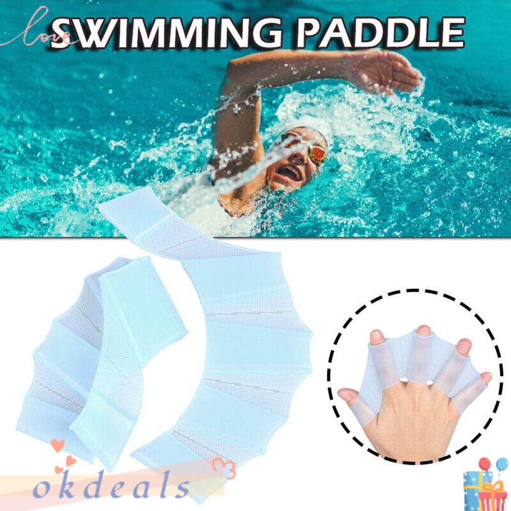 OKDEALS 1 Cặp Chân Vịt Bơi Lội Tăng Chiều Cao Chống Rung Ngón Tay Dễ Sử Dụng Cho Unisex