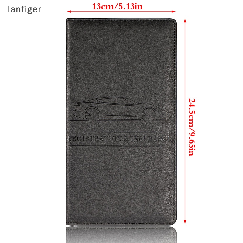 Lanf Ví Đựng Thẻ Bảo Vệ Bằng Lái Xe Hơi Đăng Ký Tự Động EN