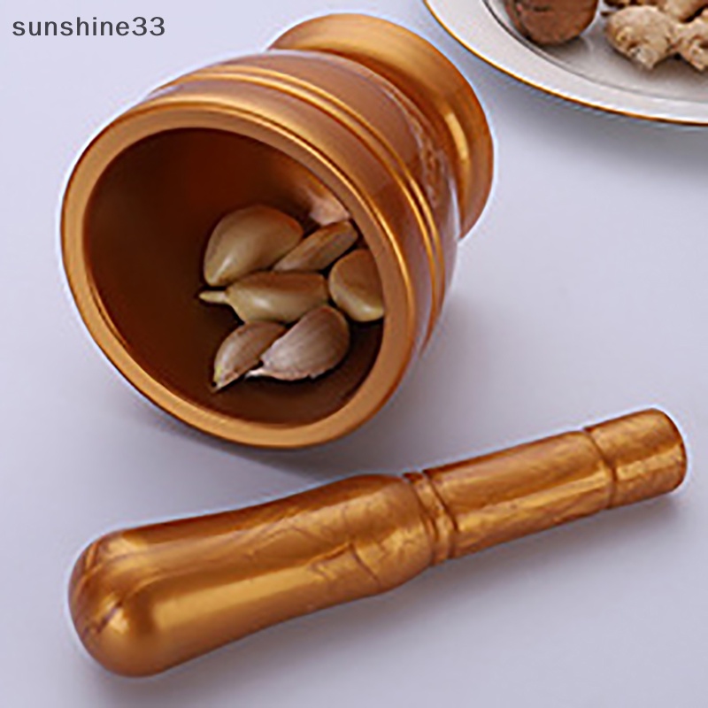 Bộ Chày Cối Giã Tỏi Bằng Gỗ Tiện Dụng Cho Nhà Bếp