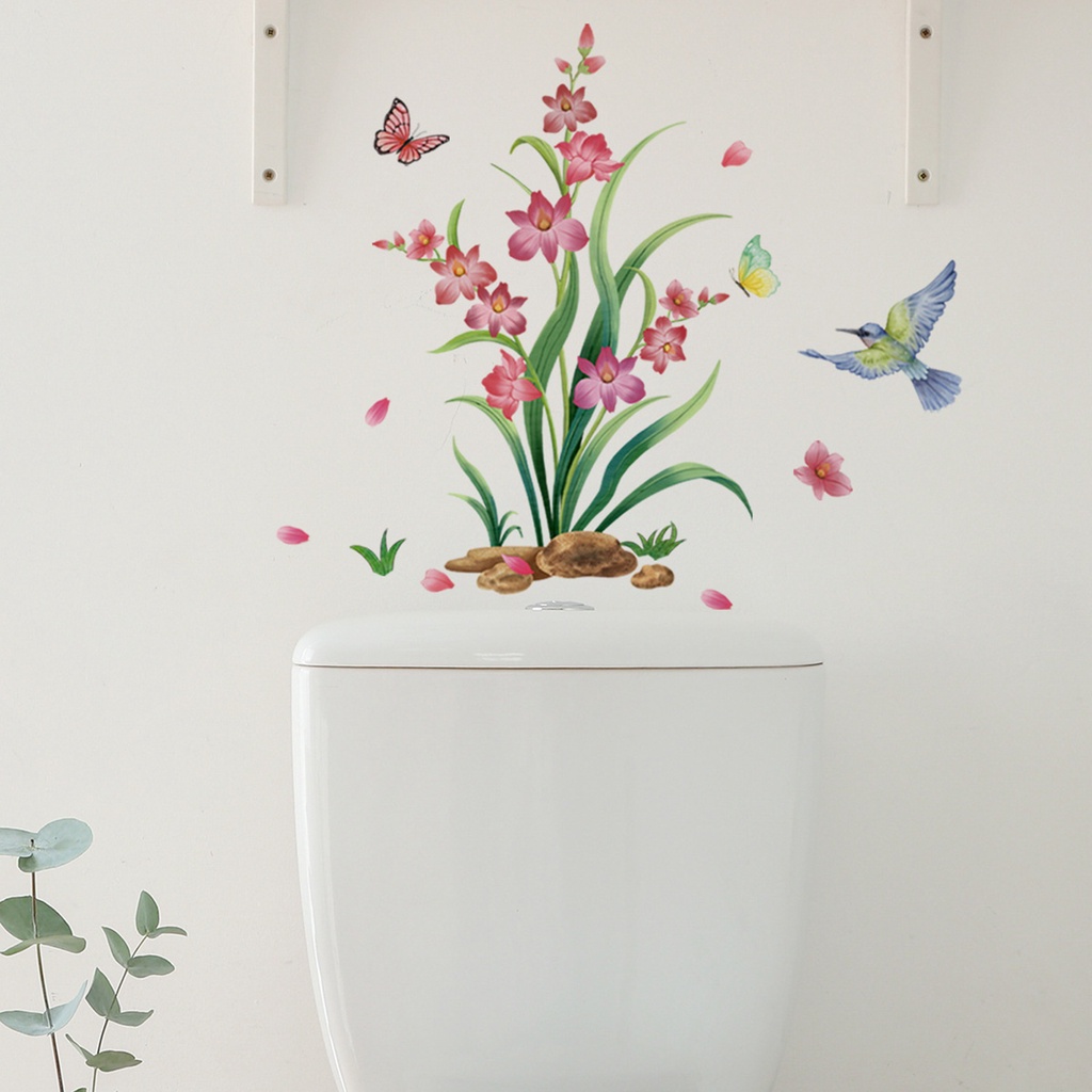 Miếng Dán Tường Trang Trí Tự Dính Chống Thấm Nước Không Để Lại Dấu Vết Họa Tiết Lá Cây