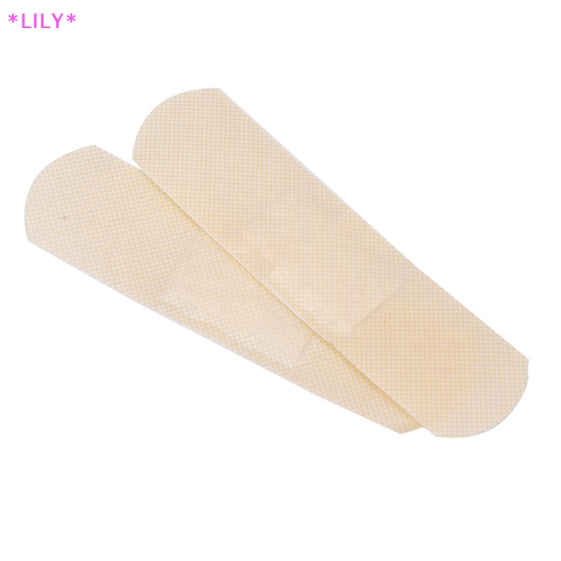 Lily 50 cái băng sơ cứu cầm máu y tế dùng một lần không thấm nước với miếng gạc uuu