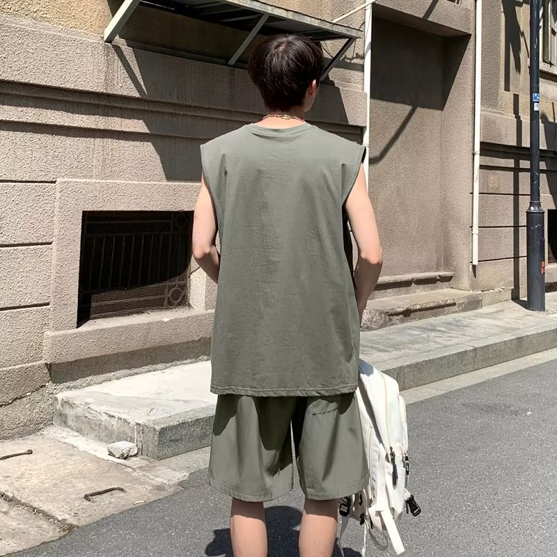 Áo Vest Dáng Rộng Phong Cách Harajuku Hàn Quốc Thời Trang Mùa Hè Cho Nam Và Nữ