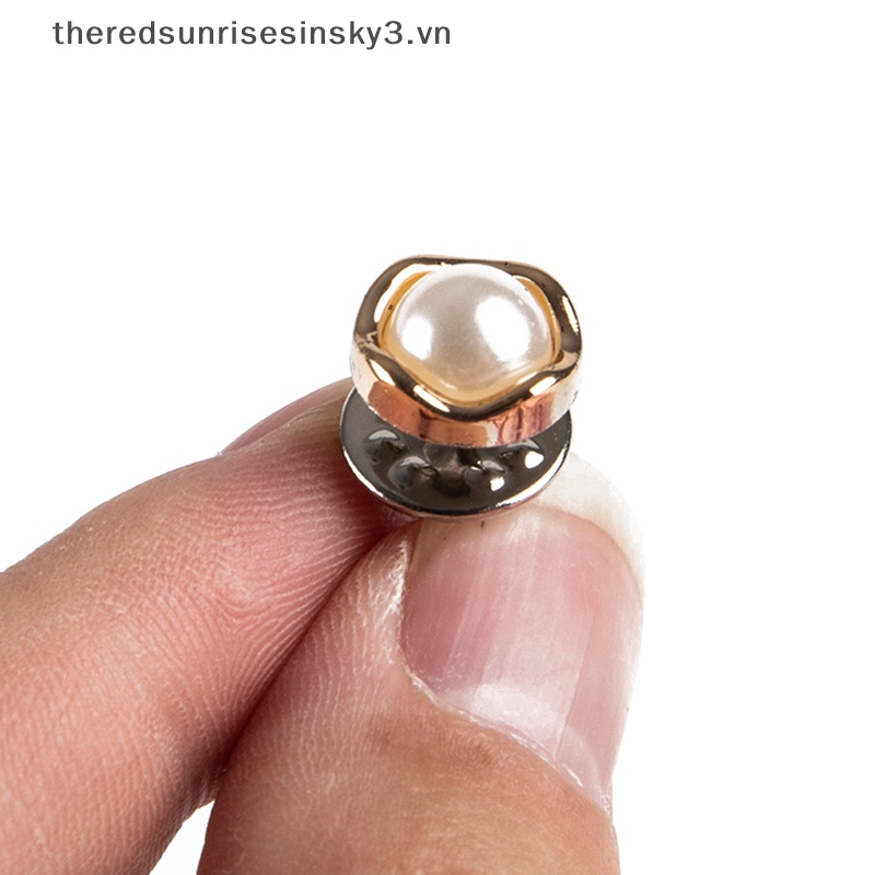 Set 10 Ghim Cài Áo Đính Đá / Ngọc Trai Nhân Tạo Thời Trang