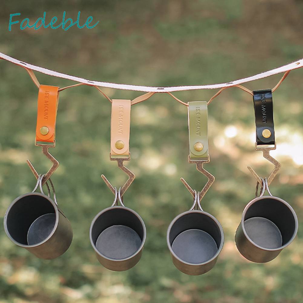 Móc Treo Đồ Bằng Da PU Đa Năng Tiện Dụng Khi Đi Cắm Trại