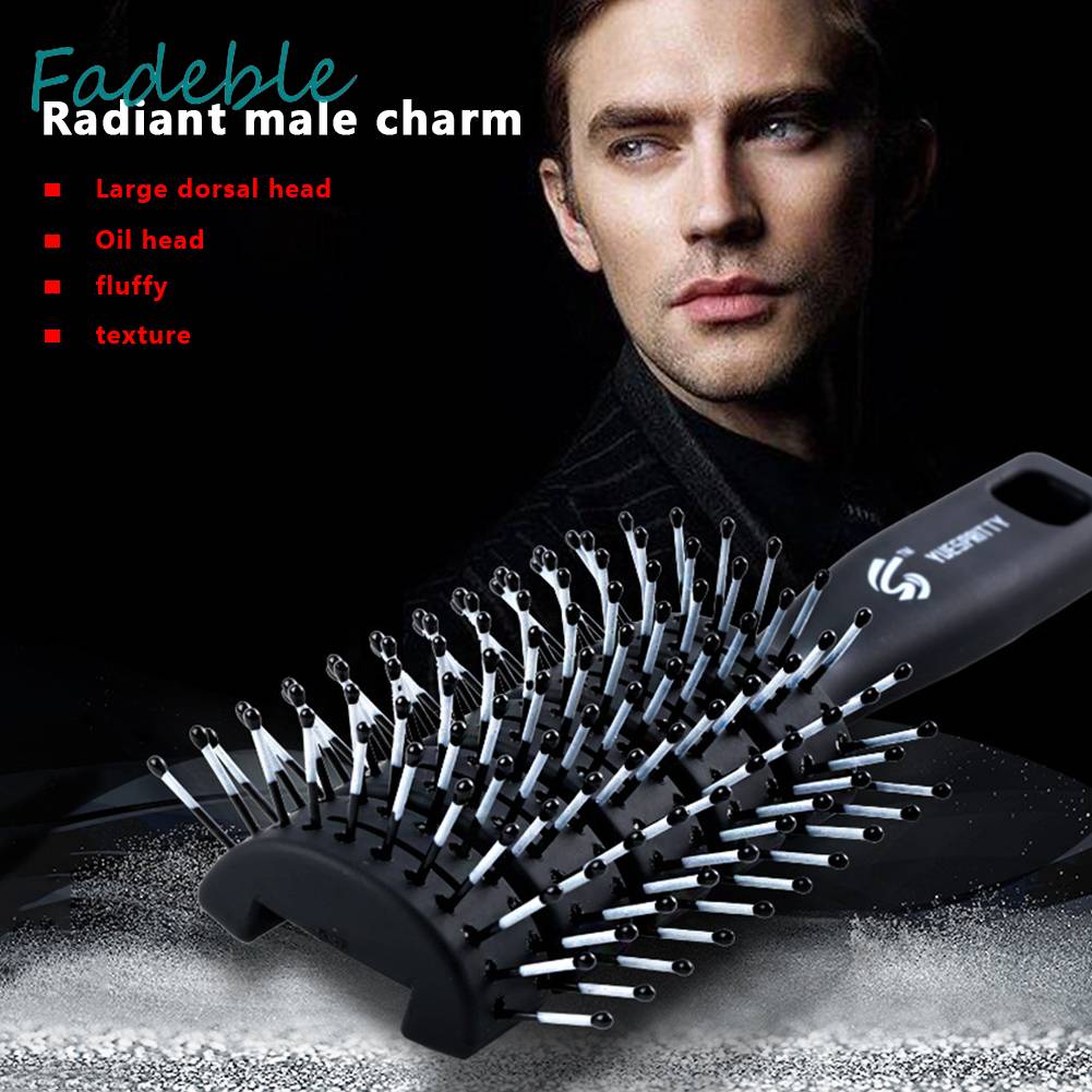 Lược Chải Tóc Tạo Kiểu Có Gân Tiện Dụng Cho Nam