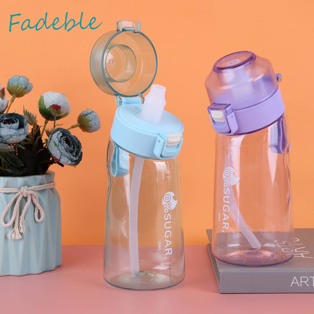 Bình Nước 500ML Có Thể Tái Sử Dụng Kèm Ống Hút Tiện Dụng Cho Bé