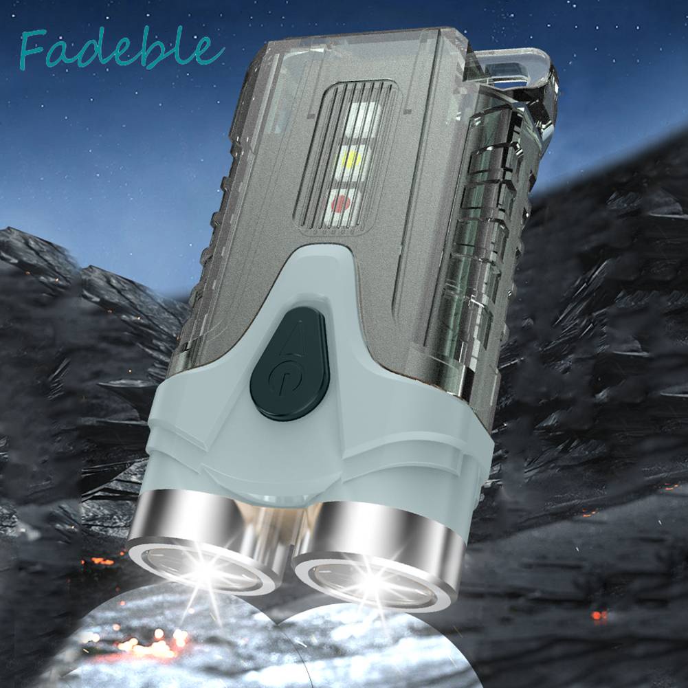 Đèn LED Cắm Trại Bỏ Túi Loại C 500mAh Chống Thấm Nước 7 Chế Độ Tiện Dụng