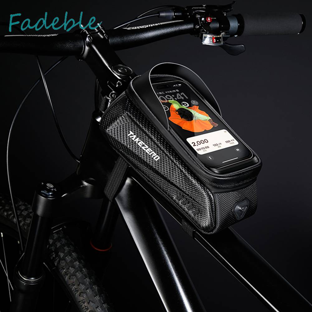 Túi Đựng Điện Thoại Cảm Ứng 1L Họa Tiết Phản Quang Chống Thấm Nước Gắn Xe Đạp Ốp