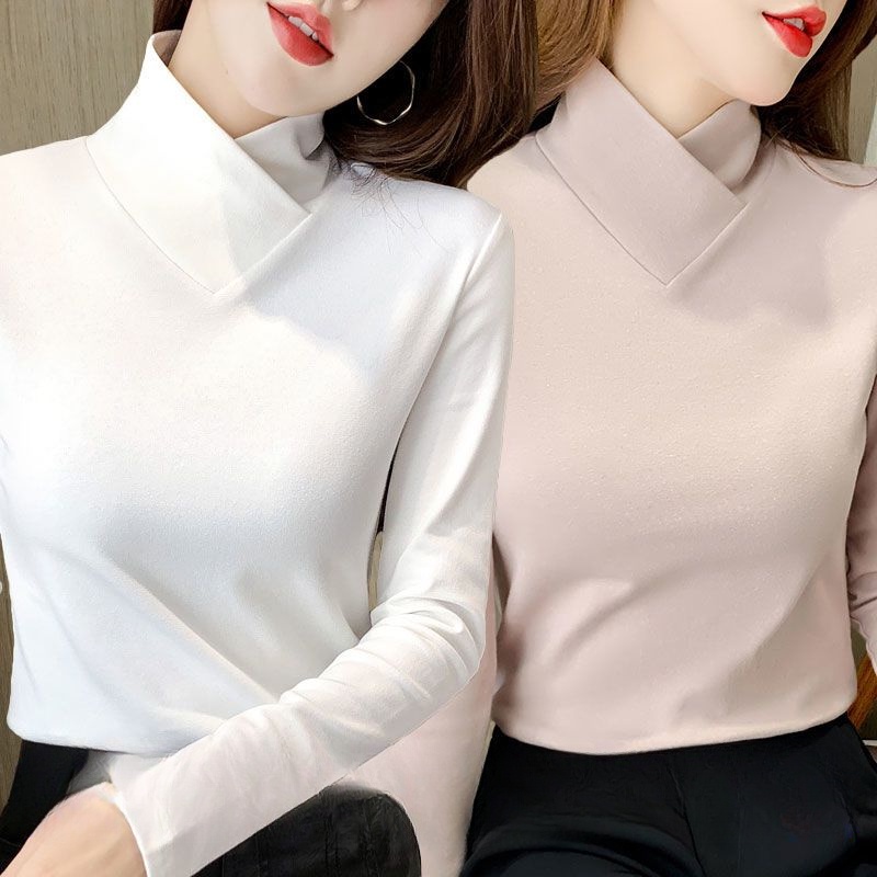 Áo Nhung Cổ Cao Ôm Dáng Xinh Xắn Theo Phong Cách Đức