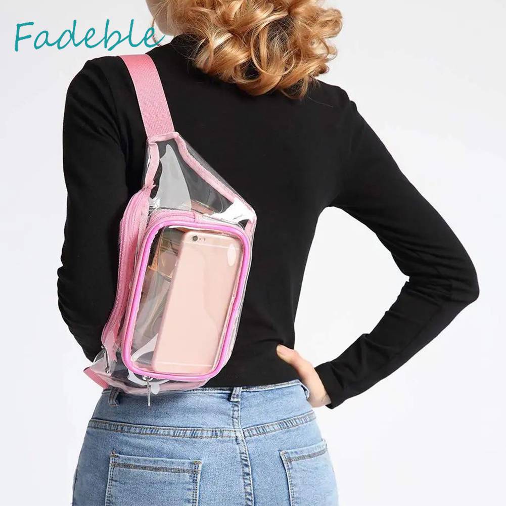 Túi Đeo Chéo Thể Thao Bằng PVC Trong Suốt Sức Chứa Lớn