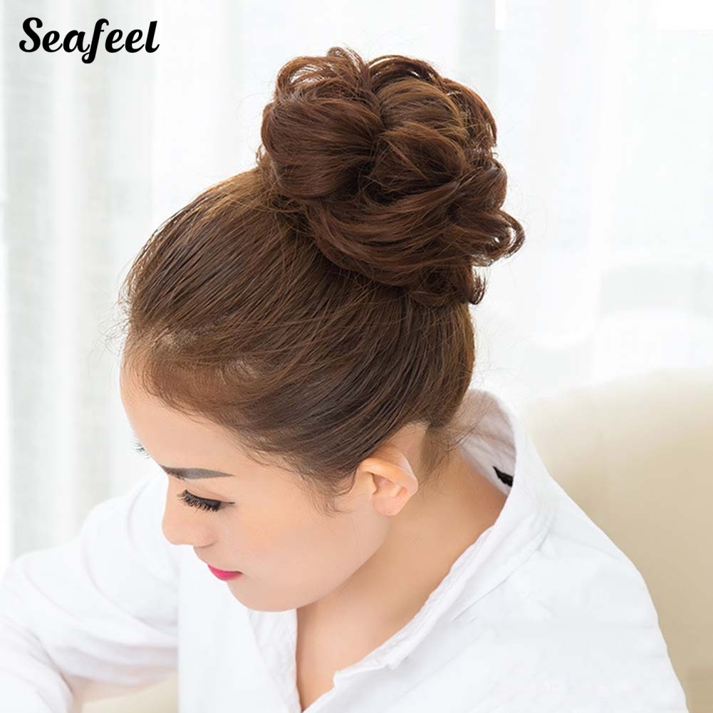 Dây Buộc Tóc Đính Bóng Lông Dễ Thương Cho Nữ