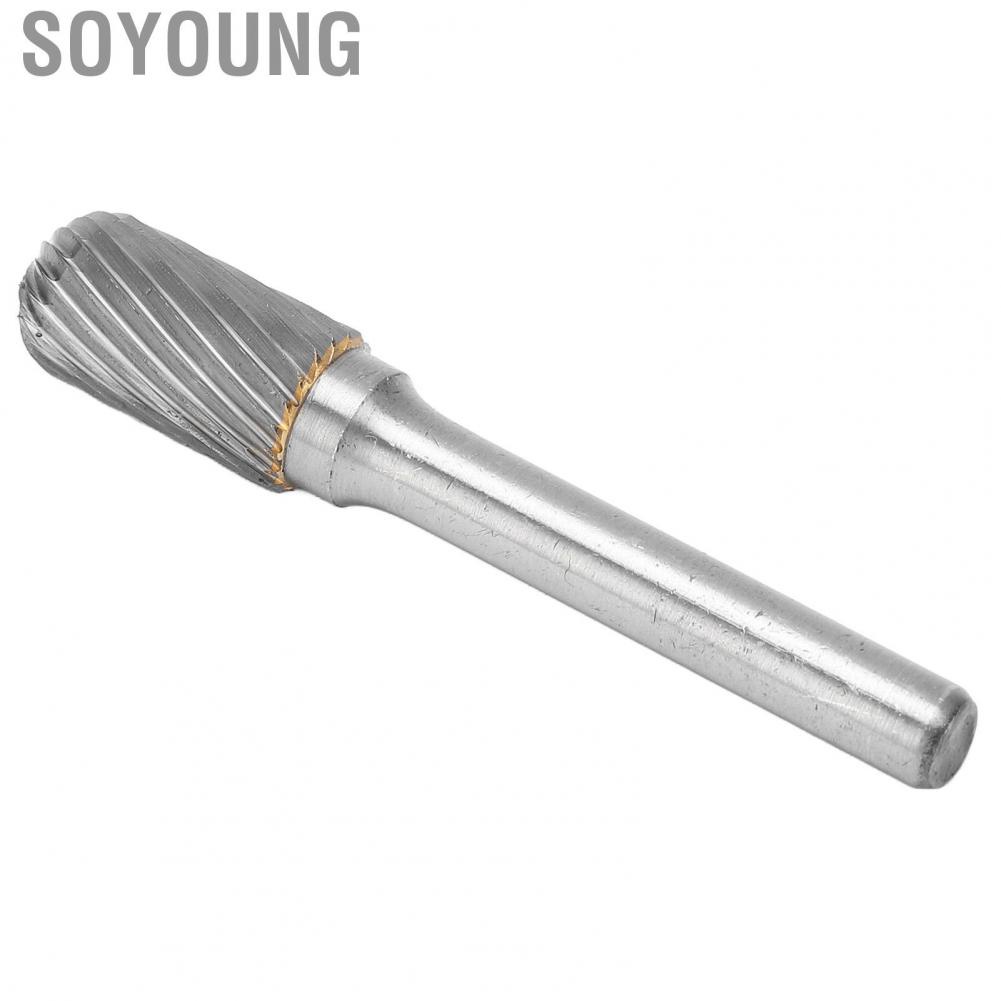 Soyoung Carbide Burr File  Deburring High Efficiency Die Grinder Bit Single Cut for Ship Automobile