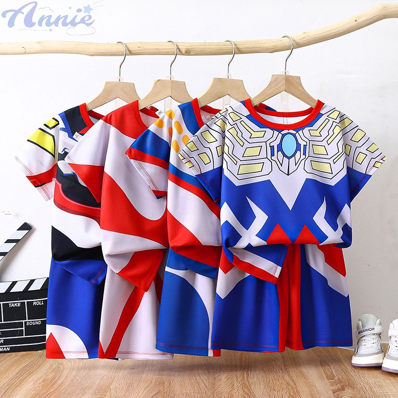 Annie Bộ Quần Áo Thể Thao Tay Ngắn Chất Vải Khô Thoáng Nhanh Thời Trang Cho Bé