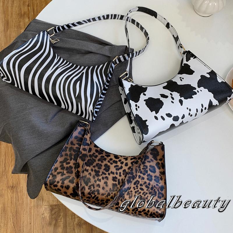 Túi Xách Da In Họa Tiết Động Vật Phong Cách Vintage Dành Cho Nữ