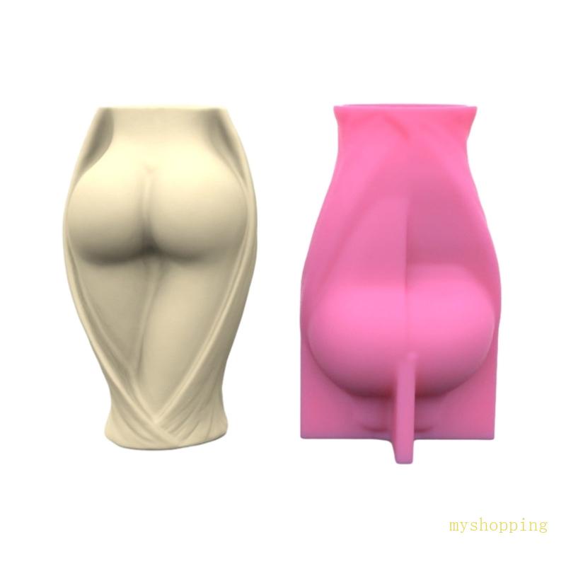 Khuôn Làm Chậu Hoa Bằng Silicone Hình Cơ Thể Người DIY