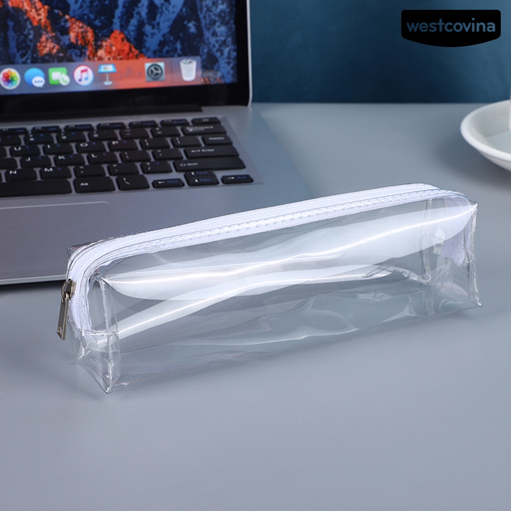 [WSTN]✎Túi Đựng Bút Trong Suốt Có Khóa Kéo Đa Năng Tiện Dụng