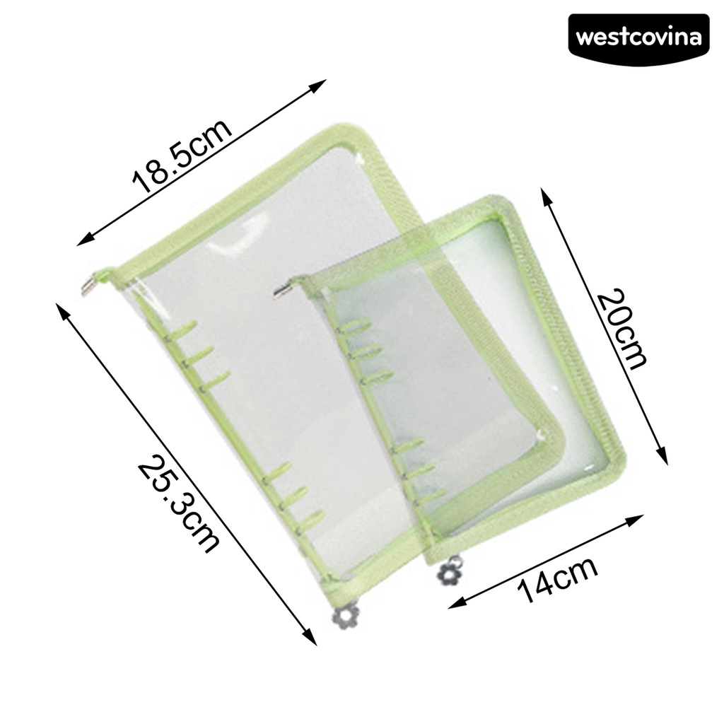 [WSTN] [WSTN]✎Túi Đựng Tài Liệu / Nhật Ký Cỡ A5 / A6 Chống Thấm Nước Màu Sắc Macaron Có Khóa Kéo Tiện Dụng