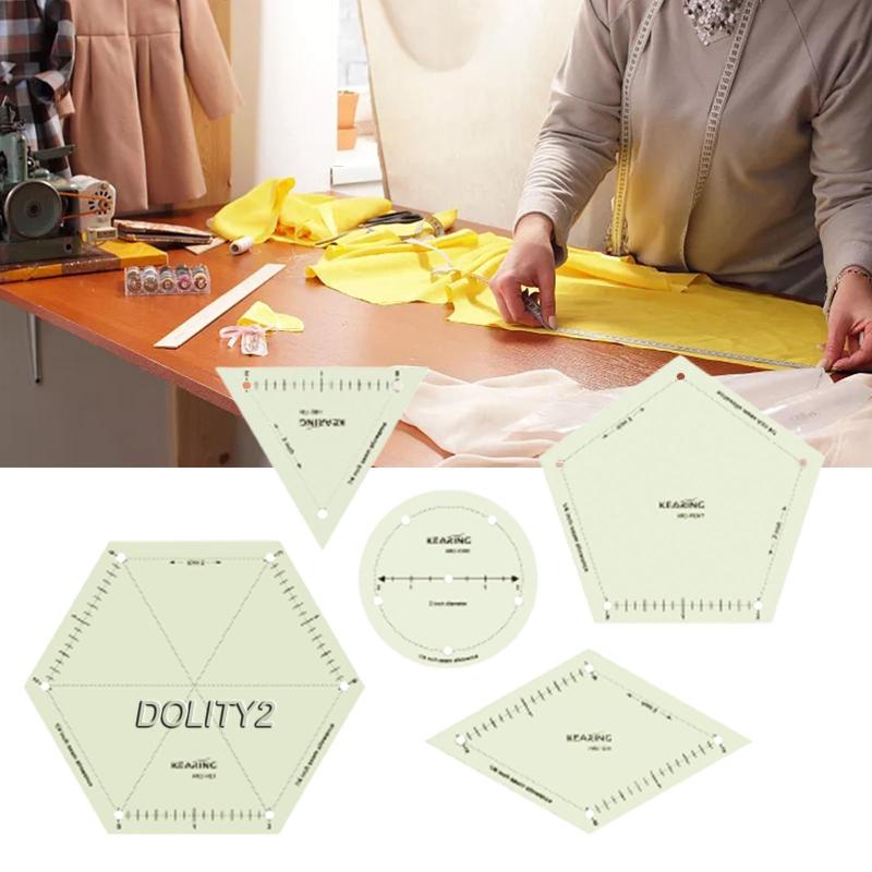 Set 5 Thước Ủi Đồ Thủ Công Chống Trượt Nhiều Hình Dạng