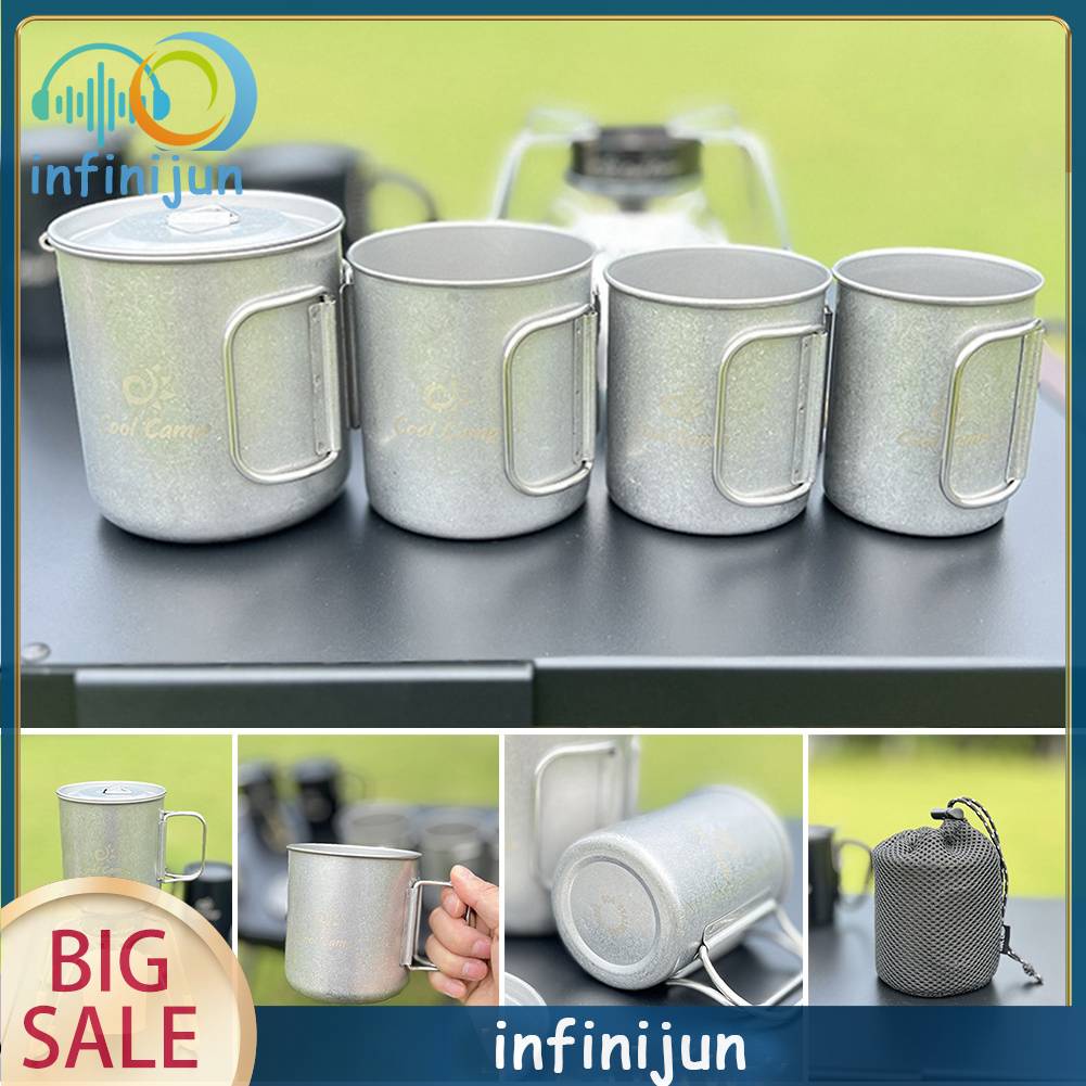 Set 4 Cốc Nước Siêu Nhẹ Tiện Dụng Khi Đi Cắm Trại