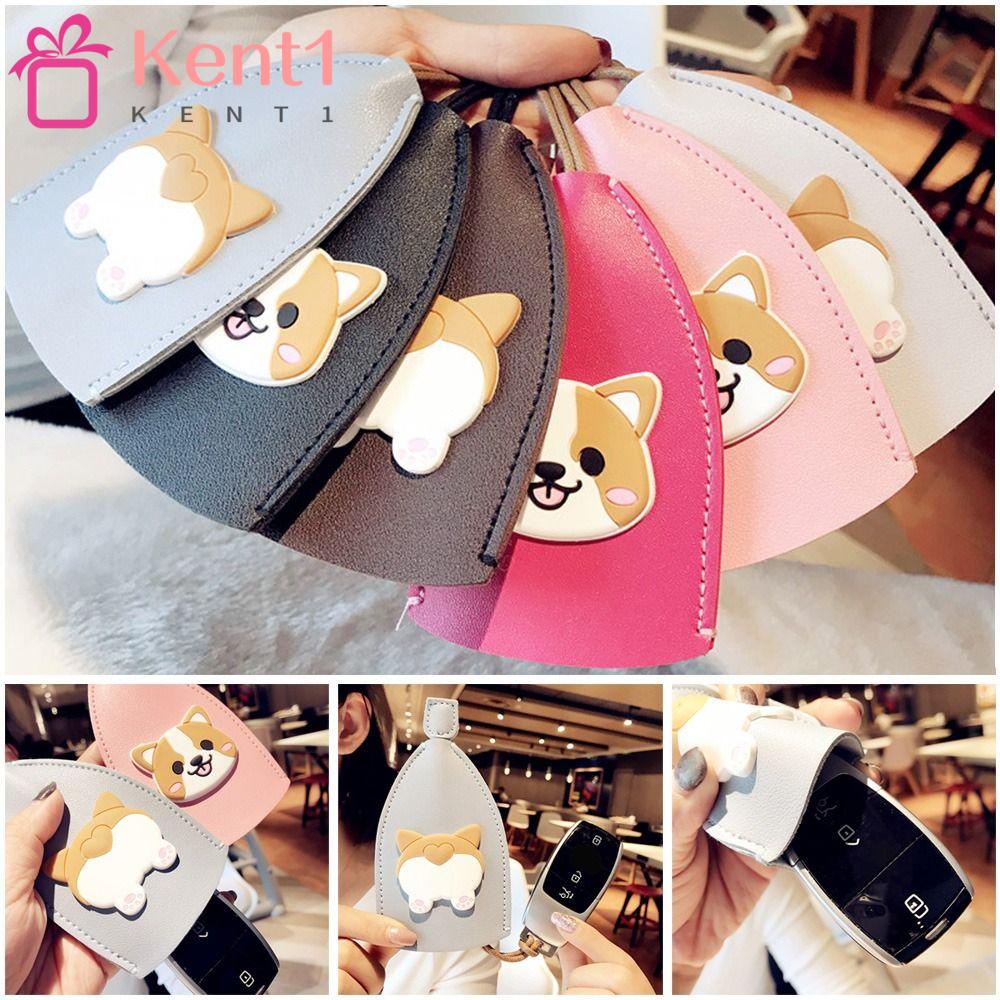 KENT1 Túi Đựng Chìa Khóa Xe Hơi Sức Chứa Lớn Họa Tiết Hoạt Hình