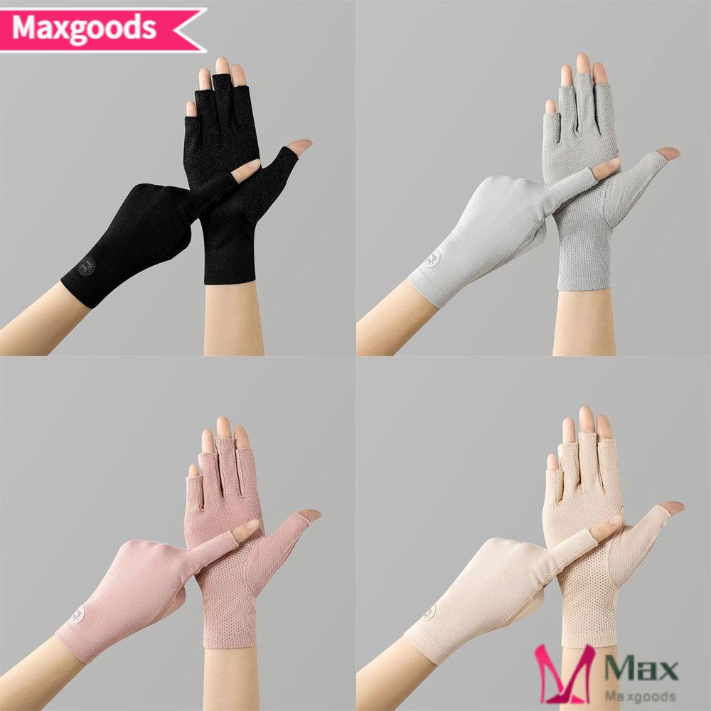 MAXG 1 Cặp Găng Tay Chống Nắng Ngoài Trời Mỏng Cảm Ứng Thời Trang