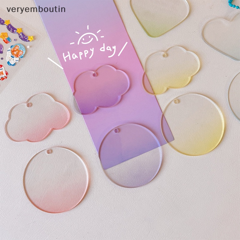 Set 5 / 10 / 15 Móc Khóa Trong Suốt Lấp Lánh Sáng Tạo